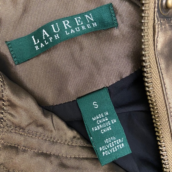Lauren Ralph Lauren Bronze Metallic Utility Jacket - Picture 2 of 9